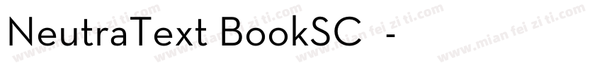 NeutraText BookSC◆字体转换